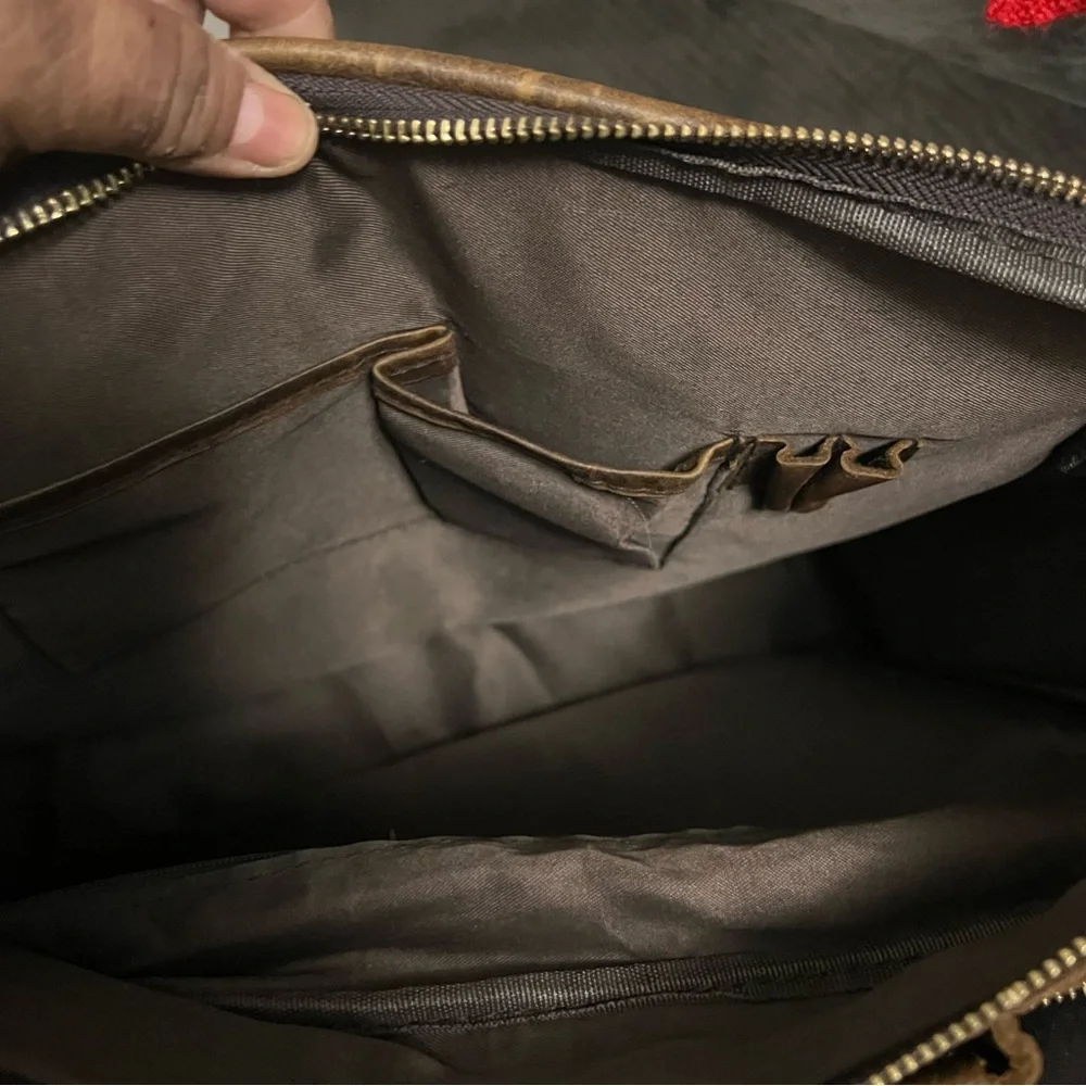 Vintage Mersq Leather Messenger Bag